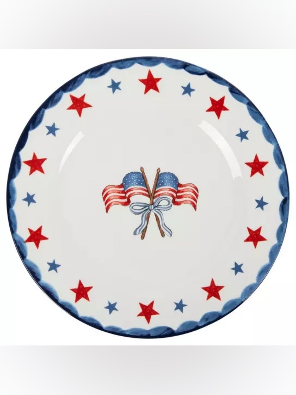 Stars & American Flags Dinner Plate